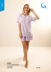 PIGIAMA DONNA M/M Z55026 Tellini S.r.l. Ingrosso Abbigliamento